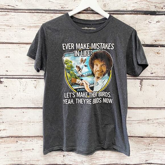 BOB ROSS Shirt Sz M - Picture 1 of 3